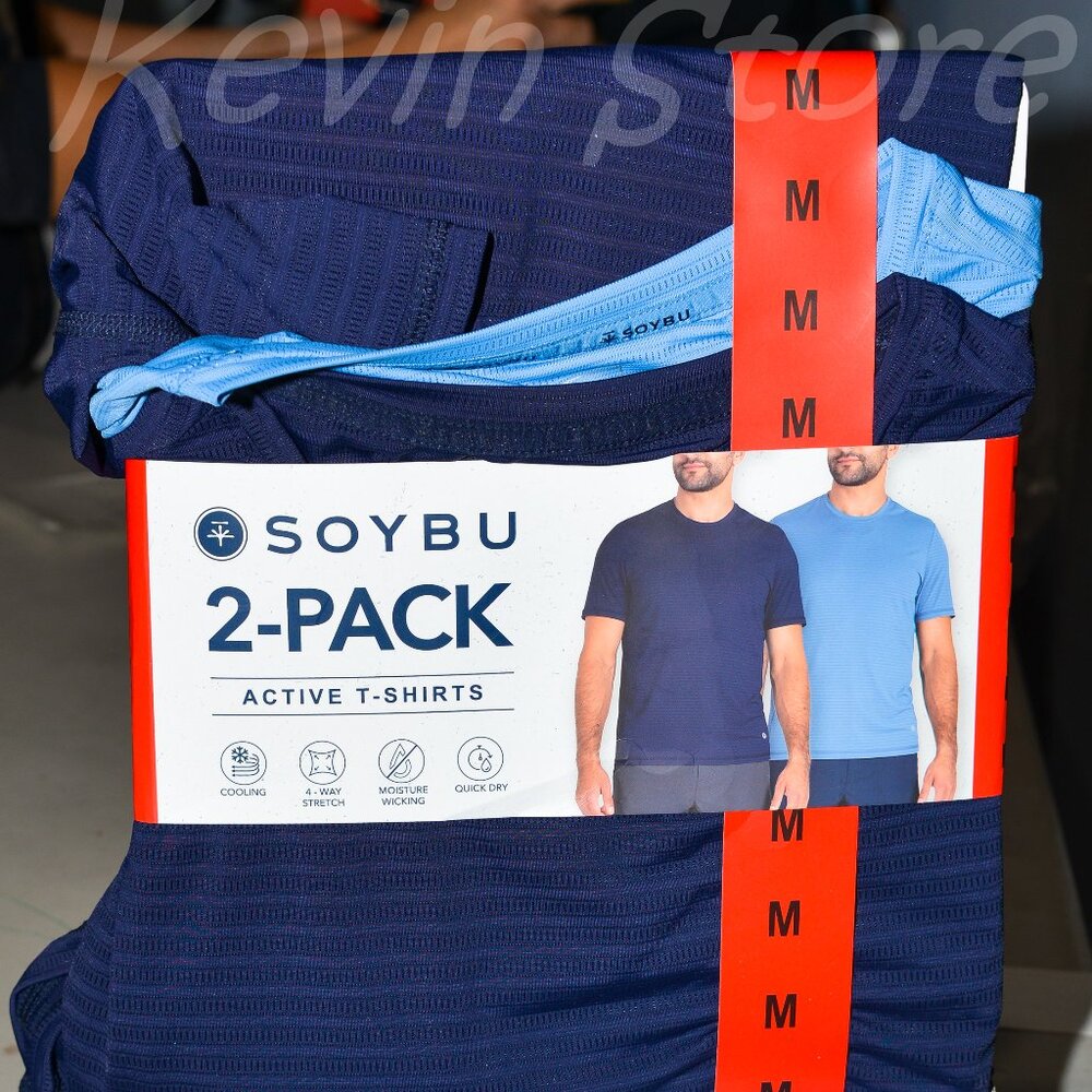 SOYBU  2-PACK  ACTIVE T-SHIRTS  COOLING  4-WAY‎ STRET